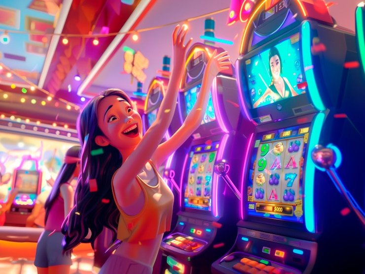 Antarmuka aplikasi aibet365 menampilkan dealer langsung blackjack dan roulette di layar mobile